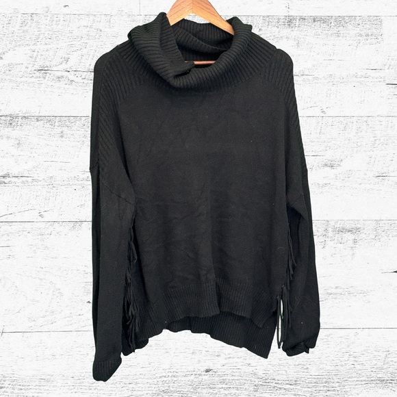 CHARLIE B Black Cowl Neck Sweater - Picture 1 of 4